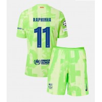 Barcelona Raphinha Belloli #11 Tretí Detský futbalový dres 2024-25 Krátky Rukáv (+ trenírky)